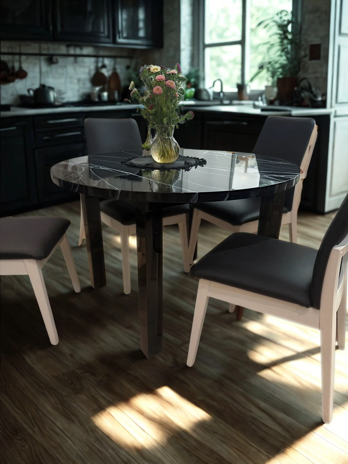 Mesa Redonda Mármol vista 2