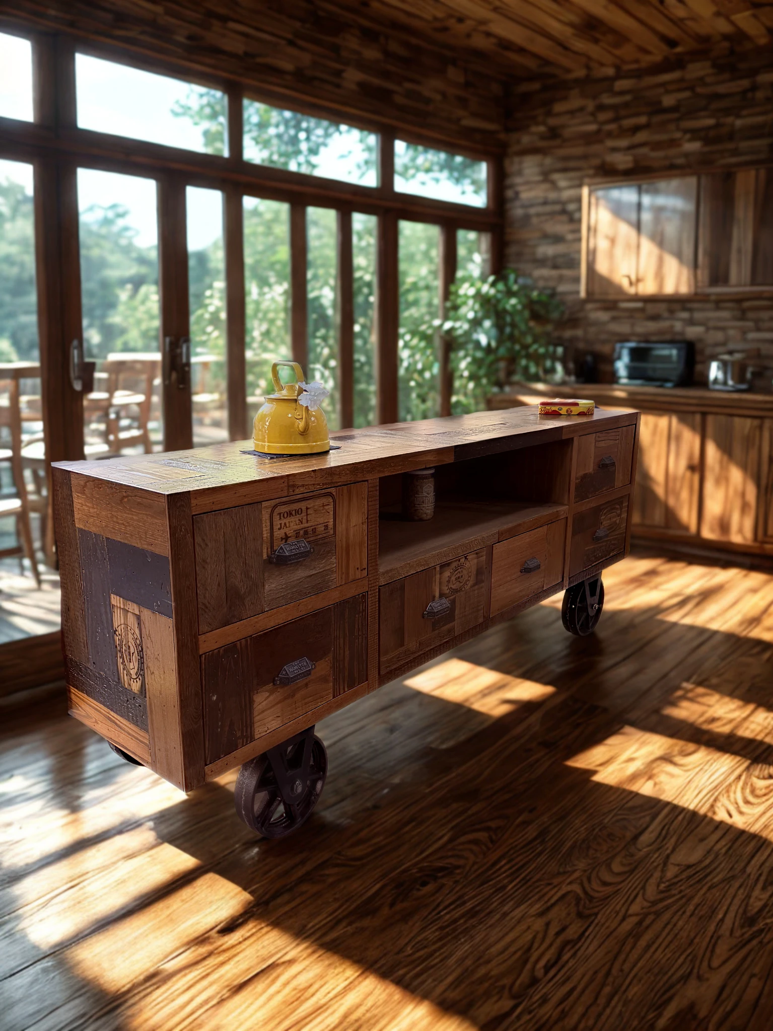 Vajillero Industrial con Ruedas vista 1