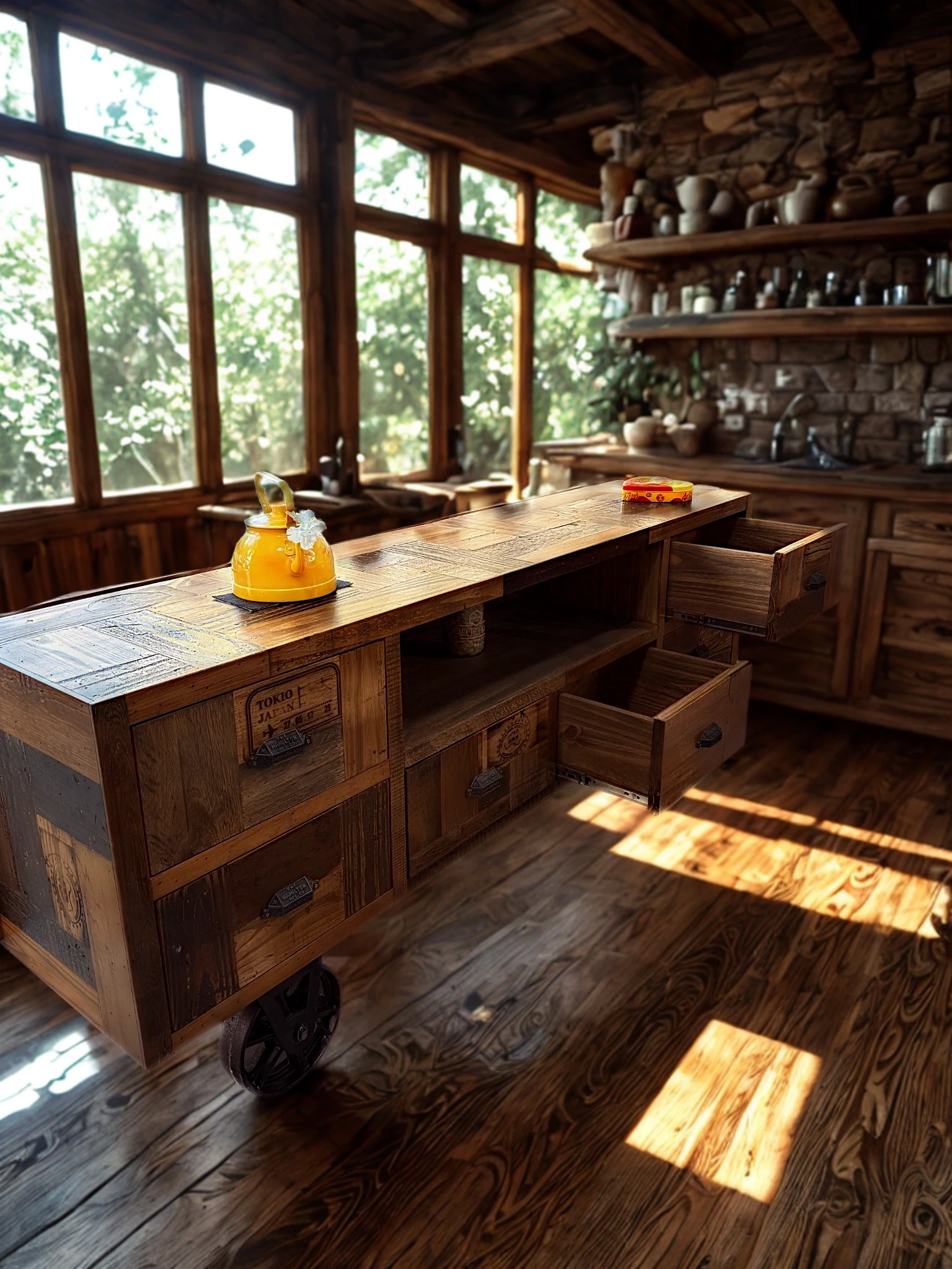 Vajillero Industrial con Ruedas vista 2